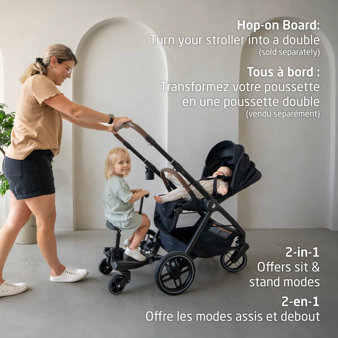 Maxi Cosi Oxford Stroller & Mico Luxe+ Travel System (Twillic Truffle)