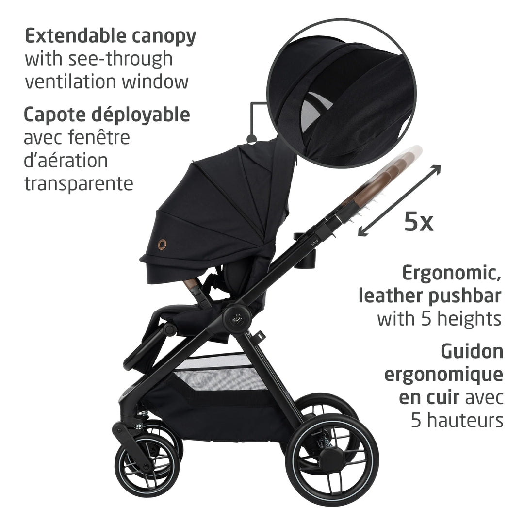 Maxi Cosi Oxford Stroller & Mico Luxe+ Travel System (Twillic Truffle)