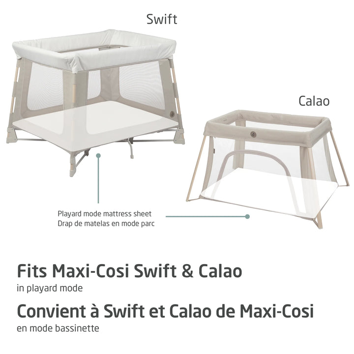 Maxi Cosi Swift/Calao Bedsheets 2 Pack (Playard Mode)