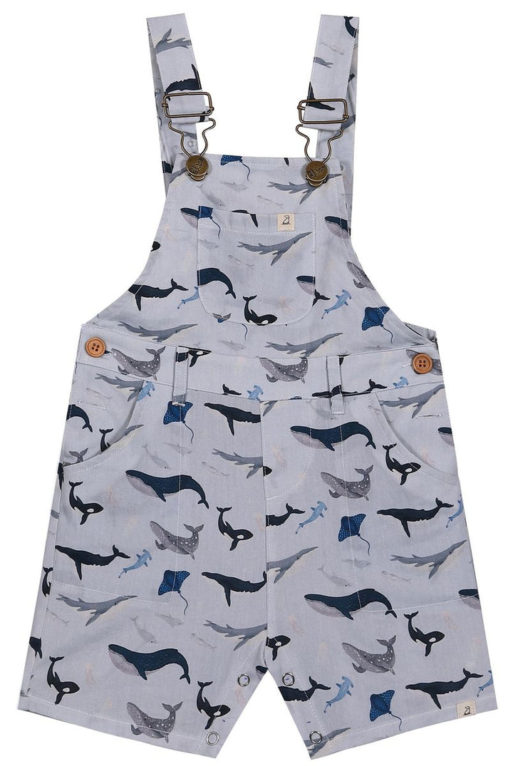 Me &amp; Henry Galleon Overalls (Whales)