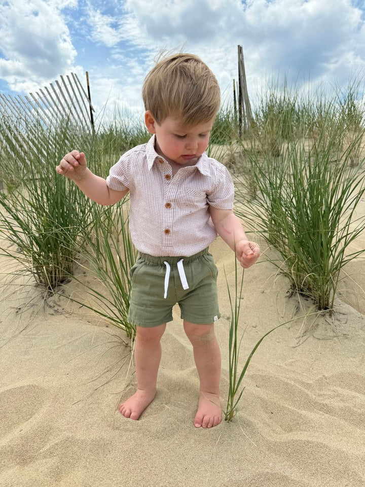 Me &amp; Henry Hugo Twill Shorts (Khaki)