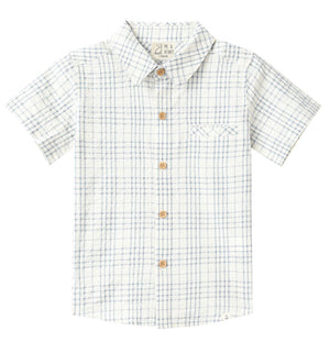 Me & Henry Newport Shirt (Chambray/Cream Plaid)