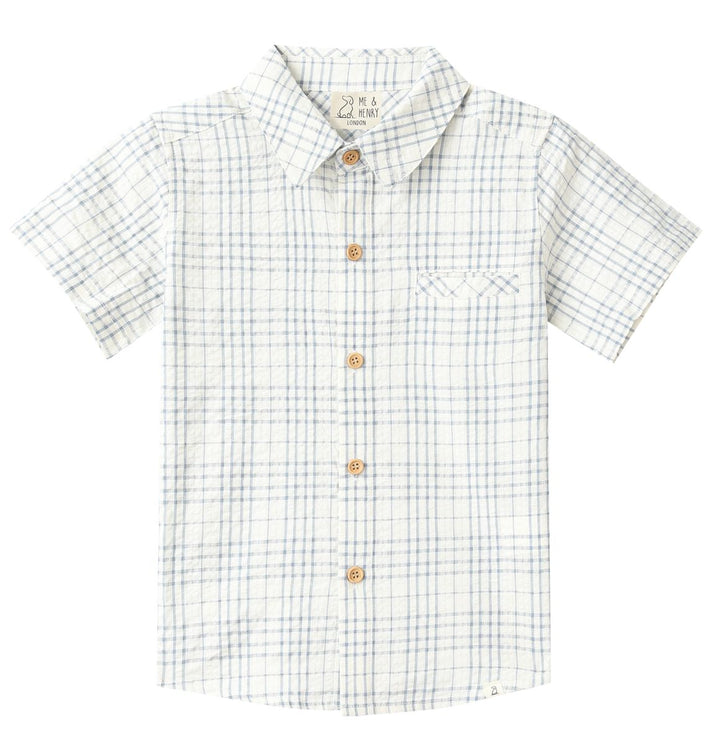 Me &amp; Henry Newport Shirt (Chambray/Cream Plaid)