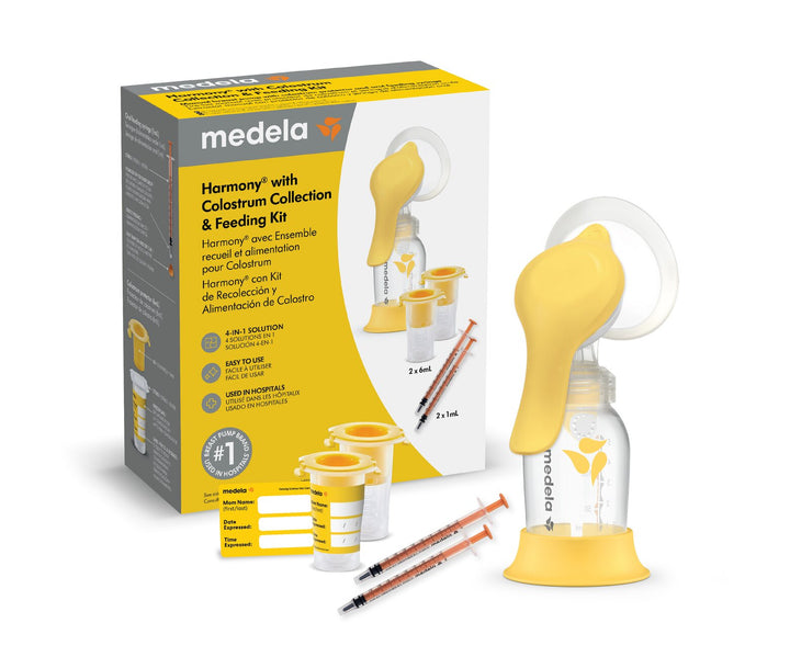 Medela Harmony Manual Breast Pump with Colostrum Collection &amp; Feeding Kit