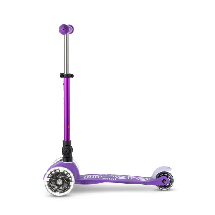 Micro Scooter Mini Deluxe Foldable LED Scooter (Purple)