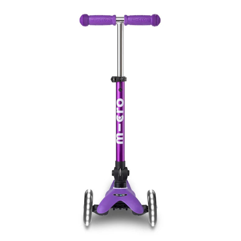Micro Scooter Mini Deluxe Foldable LED Scooter (Purple)