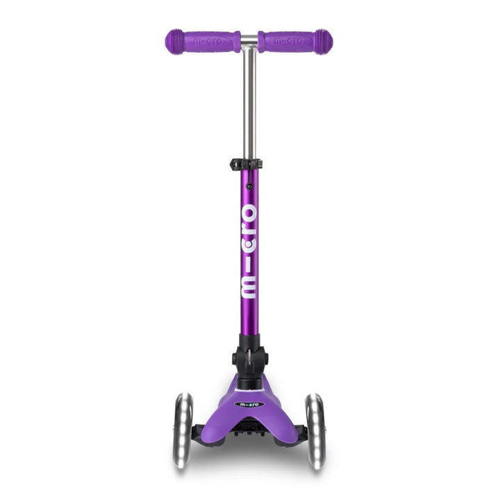 Micro Scooter Mini Deluxe Foldable LED Scooter (Purple)