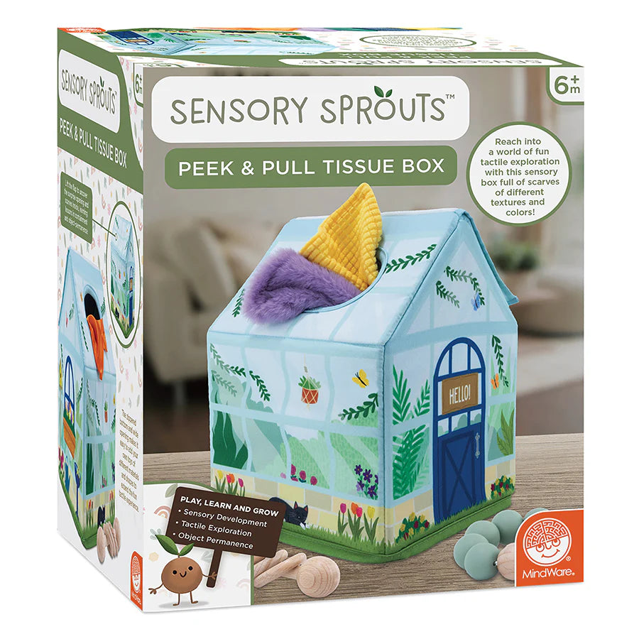 Mindware Sensory Sprouts Peek & Pull Tissue Box