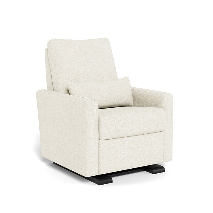 Monte Matera Glider Recliner (Espresso Base/Ivory Boucle) SPECIAL ORDER