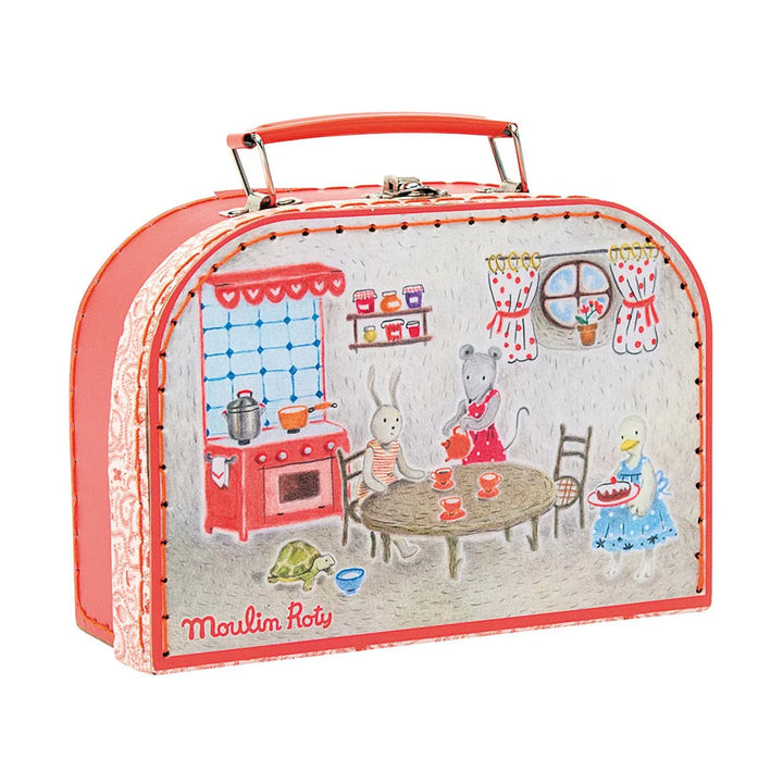 Moulin Roty Ceramic Tea Set (Red)