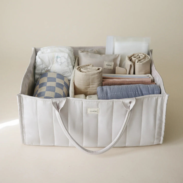 Mushie Diaper Caddy (Ivory)