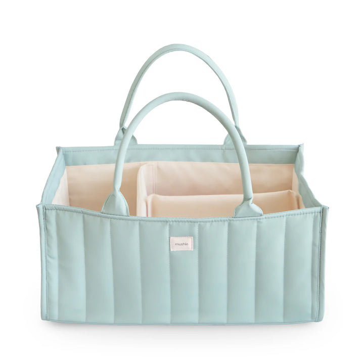 Mushie Diaper Caddy (Roman Green)