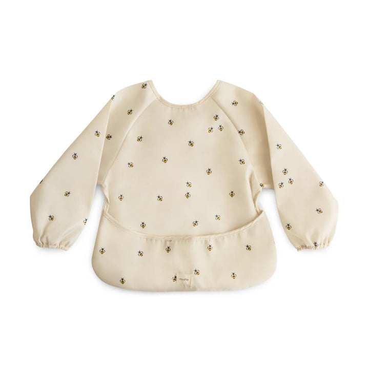 Mushie Long Sleeve Bib (Bees)