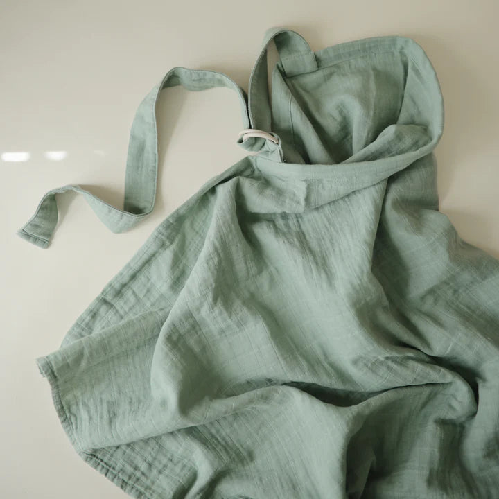Mushie Muslin Nursing Cover (Roman Green)