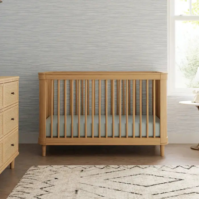 Namesake Marin with Cane 3-in-1 Convertible Crib (Honey/Honey Cane)