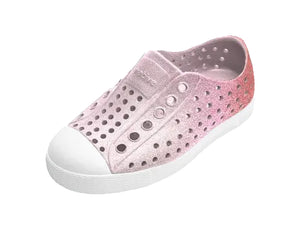 Native Jefferson Bio-Bling Kids (Barely Samba Bling/Shell White)