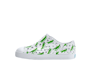 Native Jefferson Print Kids (Shell White/Shell White/Alligators) - CLEARANCE