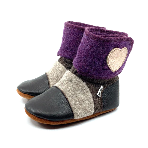 Nooks Design Felted Wool Booties (Juniper)
