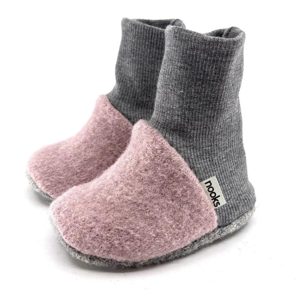 Nooks Design Pre-Walking Booties (Snowberry)