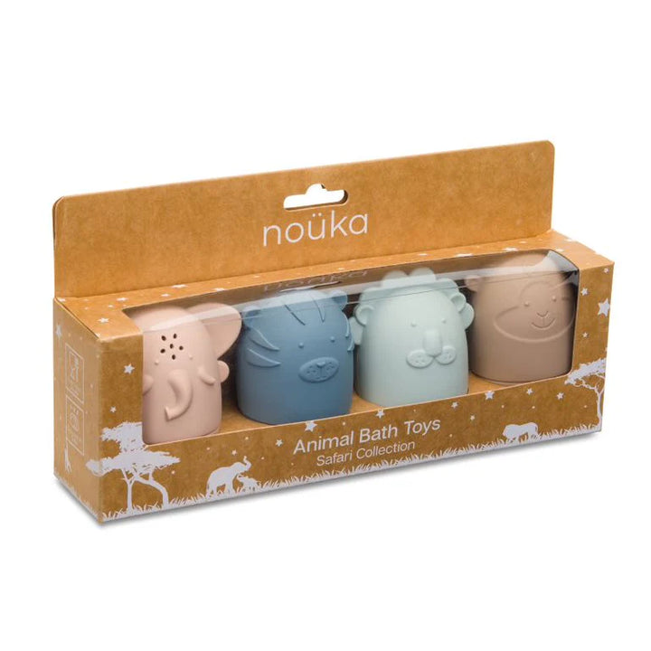 noüka Animals Bath Toys (Soft Safari)