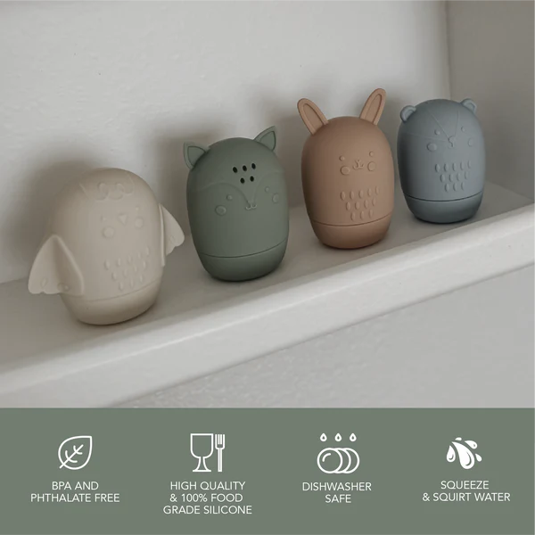 noüka Animals Bath Toys (Woodland)