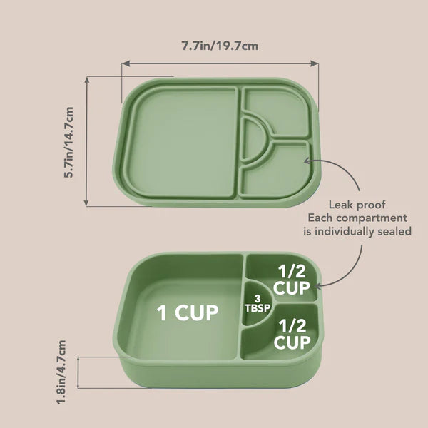 noüka Medium Silicone Sealed Lunch Box (Dust)