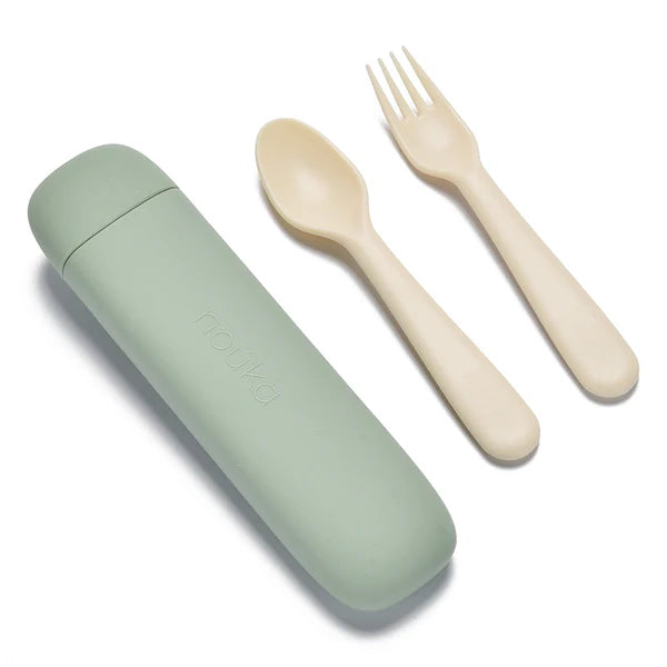 noüka Reusable Utensil Set & Carry Case (Leaf)
