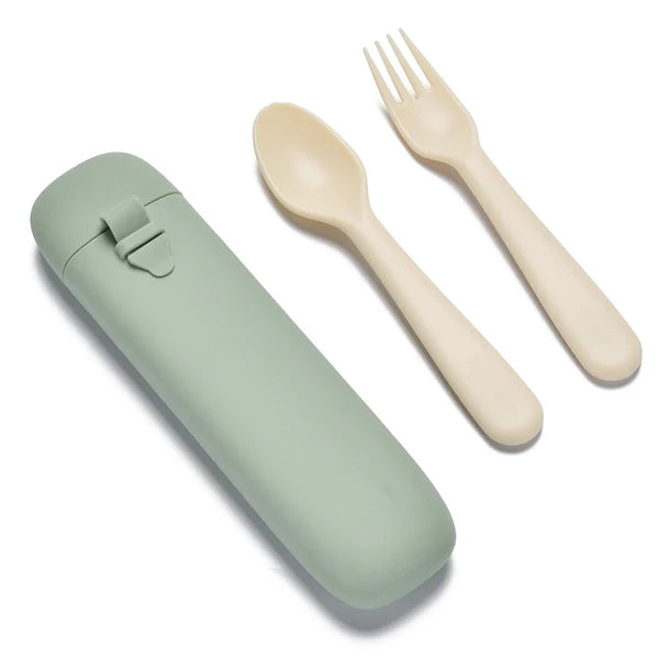 noüka Reusable Utensil Set & Carry Case (Leaf)