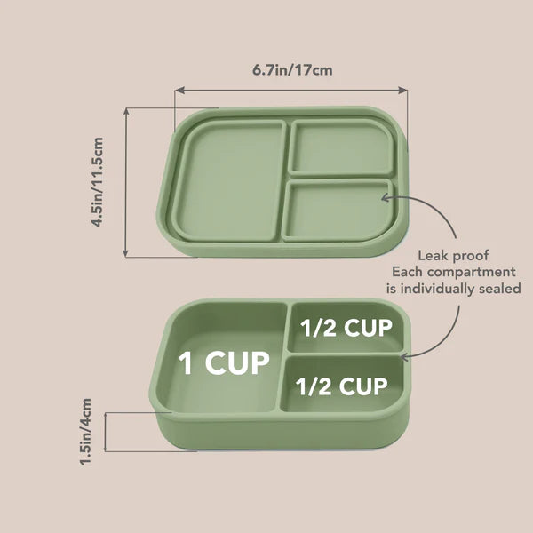 noüka Small Silicone Sealed Lunch Box (Wave)