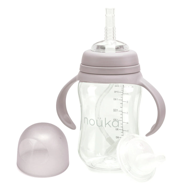 noüka Transitional Sippy/Weighted Straw Cup (Bloom)