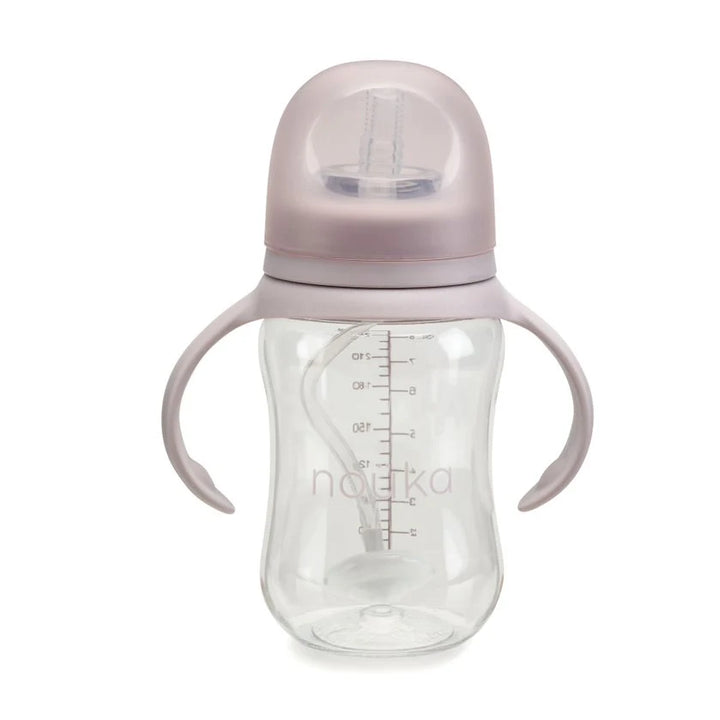 noüka Transitional Sippy/Weighted Straw Cup (Bloom)