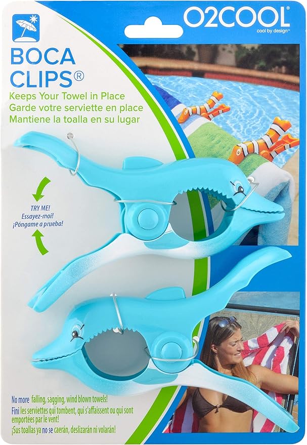 O2Cool Boca Clips (Dolphin)