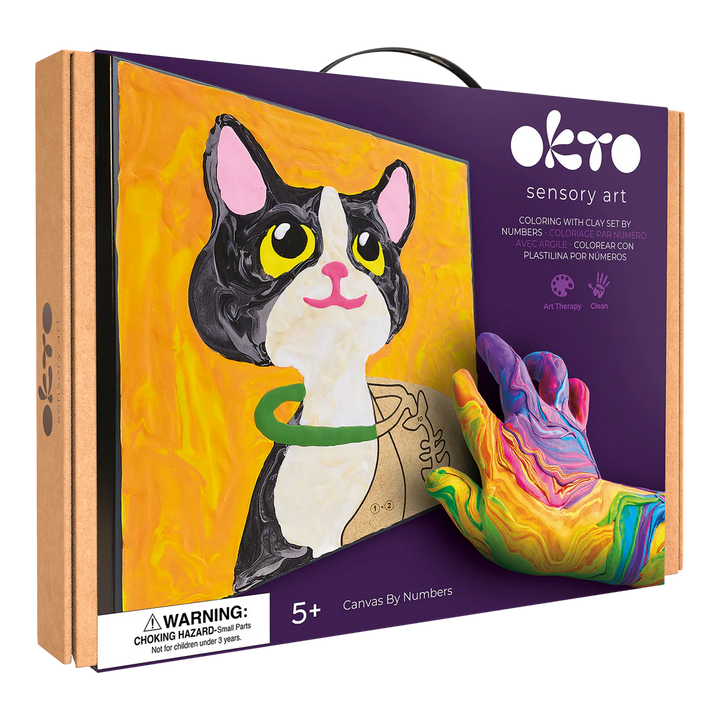 Okto Colouring With Clay By Numbers (Cat)