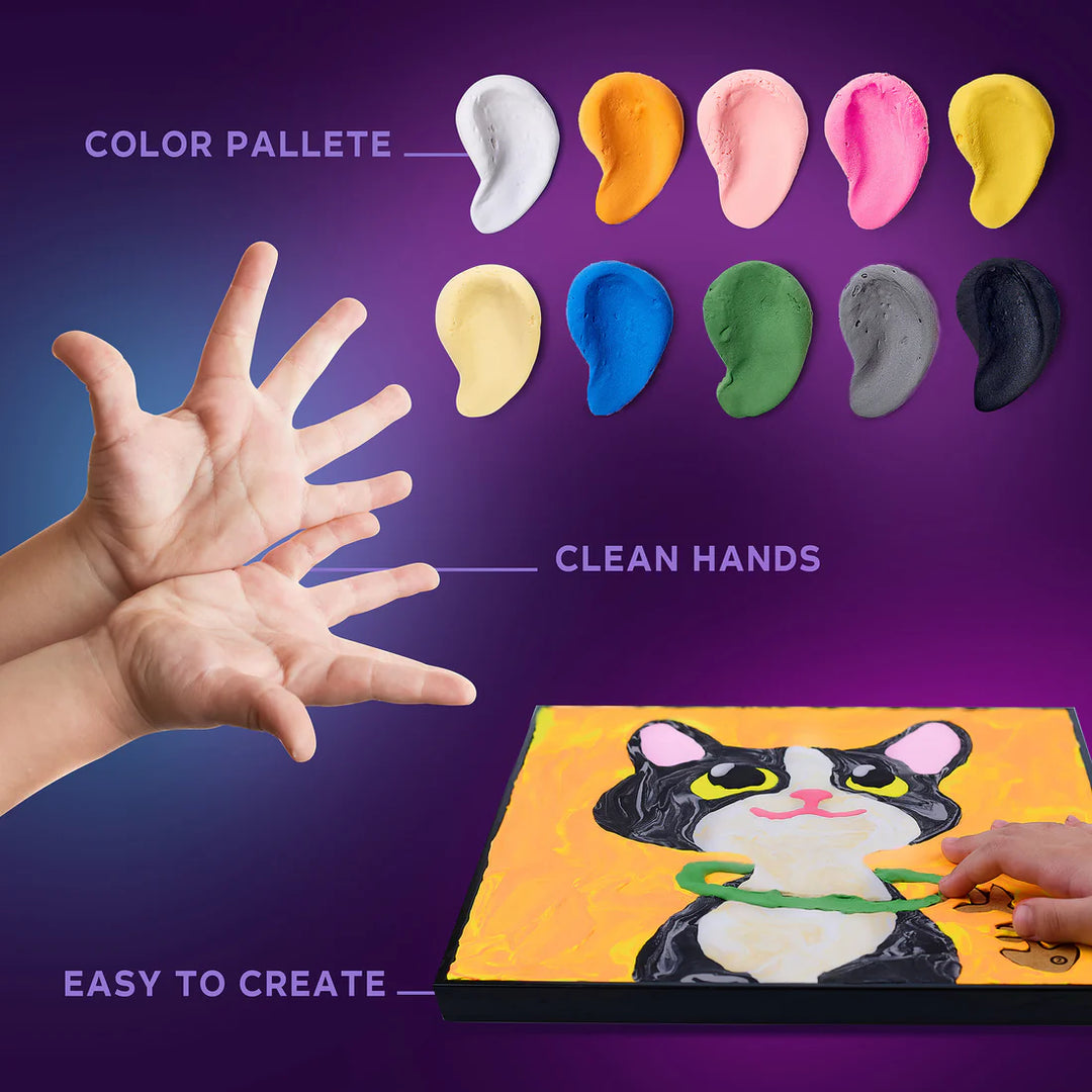 Okto Colouring With Clay By Numbers (Cat)