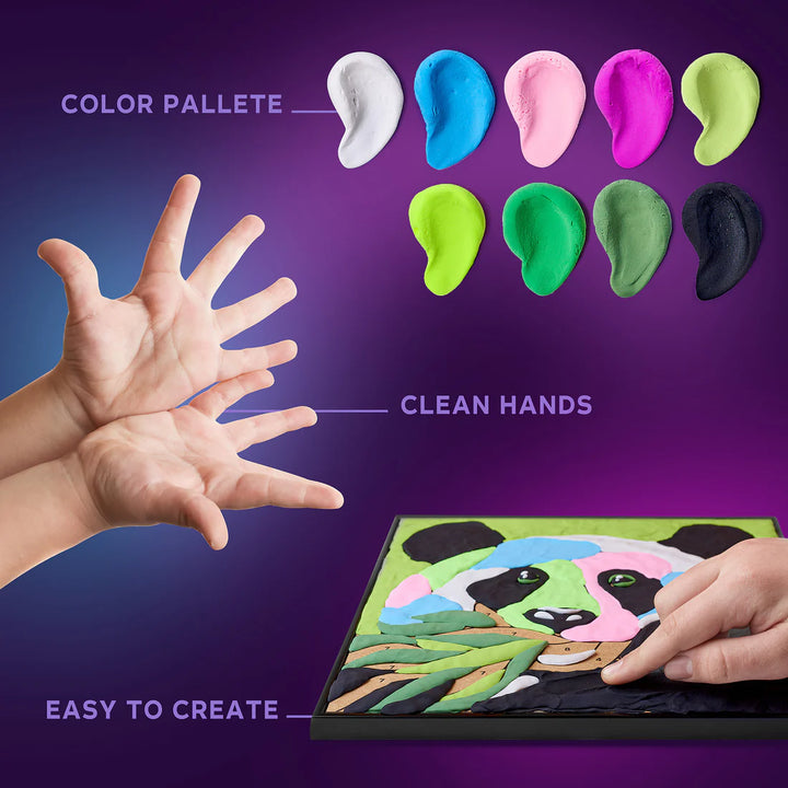Okto Colouring With Clay By Numbers (Panda)