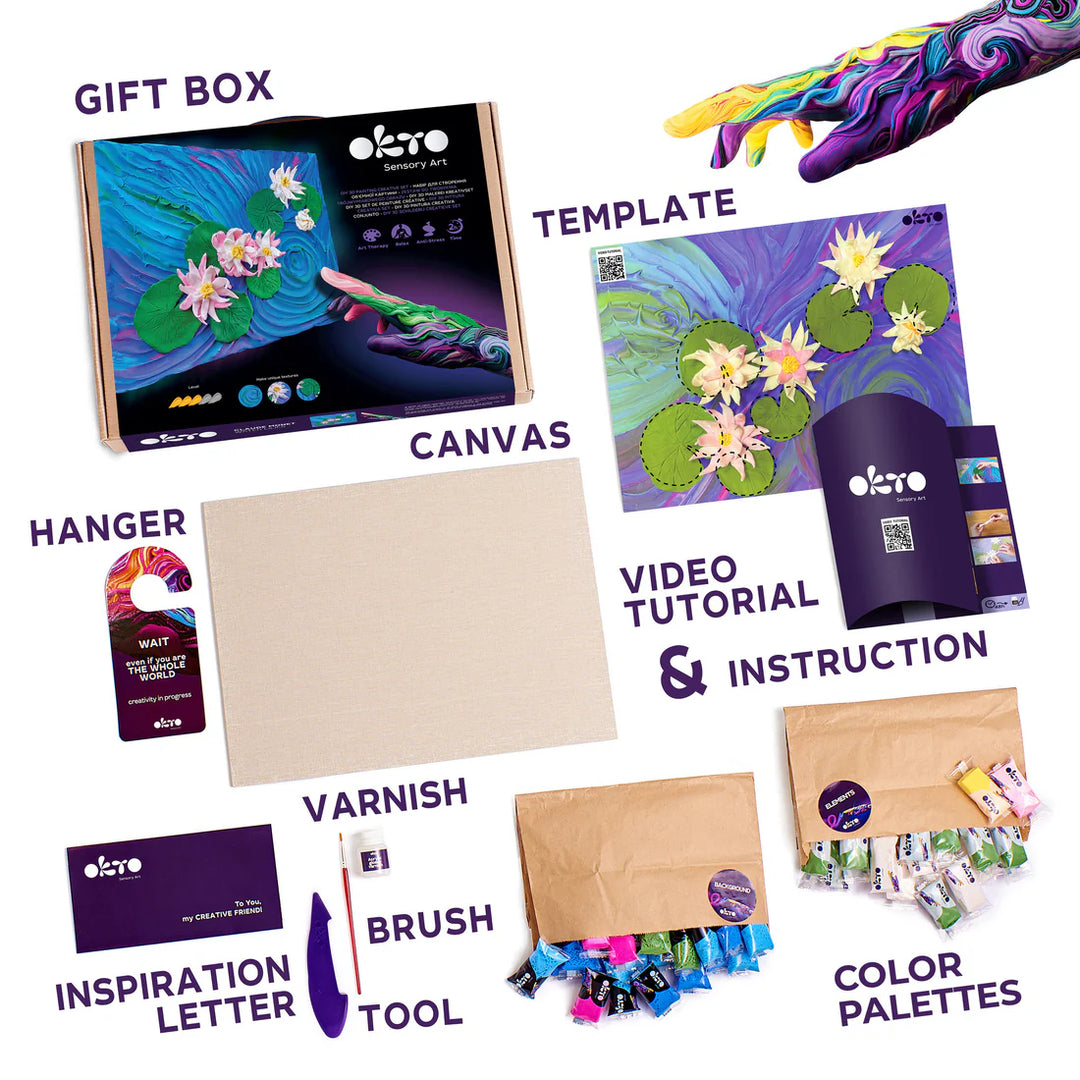 Okto DIY 3D Creative Painting Set (Water LillLes)