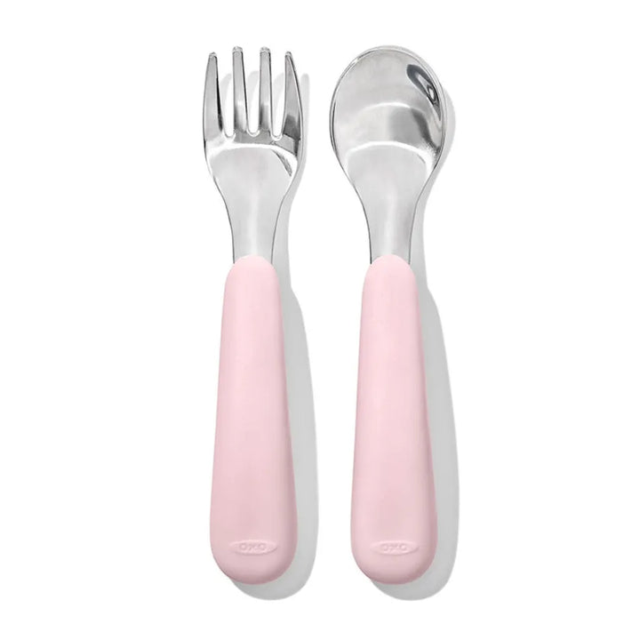 Oxo Tot Fork & Spoon Set (Blossom)