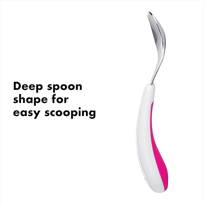 Oxo Tot On-the-Go Fork and Spoon Set (Grey)