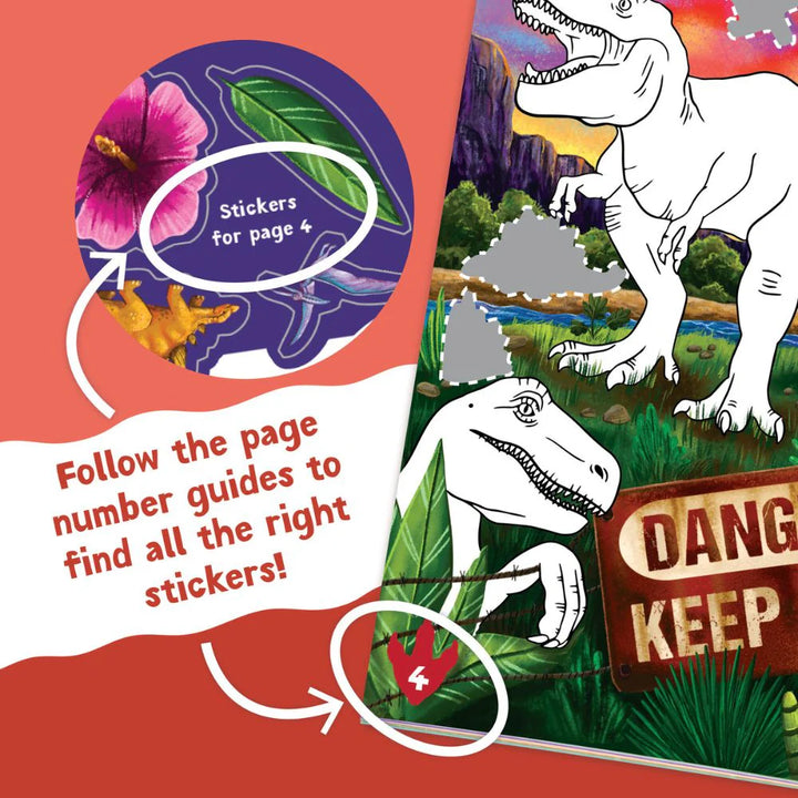 Peaceable Kingdom Sticker Activity Book: Dinosaurs