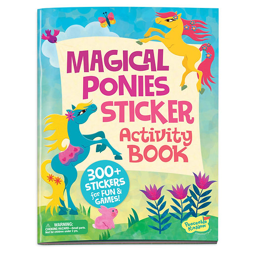 Peaceable Kingdom Sticker Activity Book: Magical Ponies