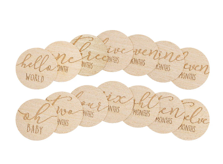 Pearhead Wooden Milestone Marker Card Props