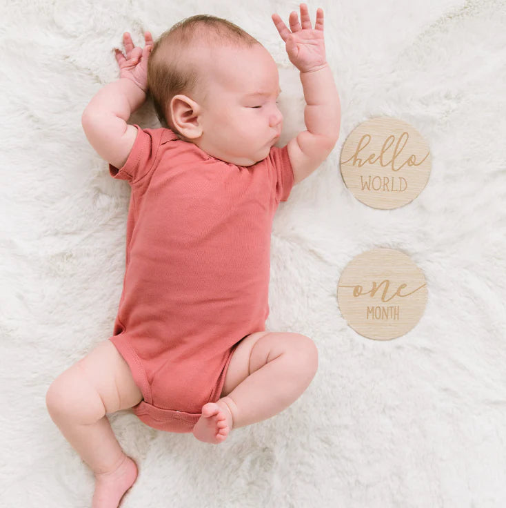 Pearhead Wooden Milestone Marker Card Props