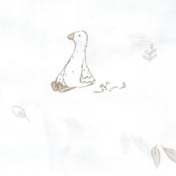 Perlimpinpin Cotton Muslin Single Swaddle (Goose)