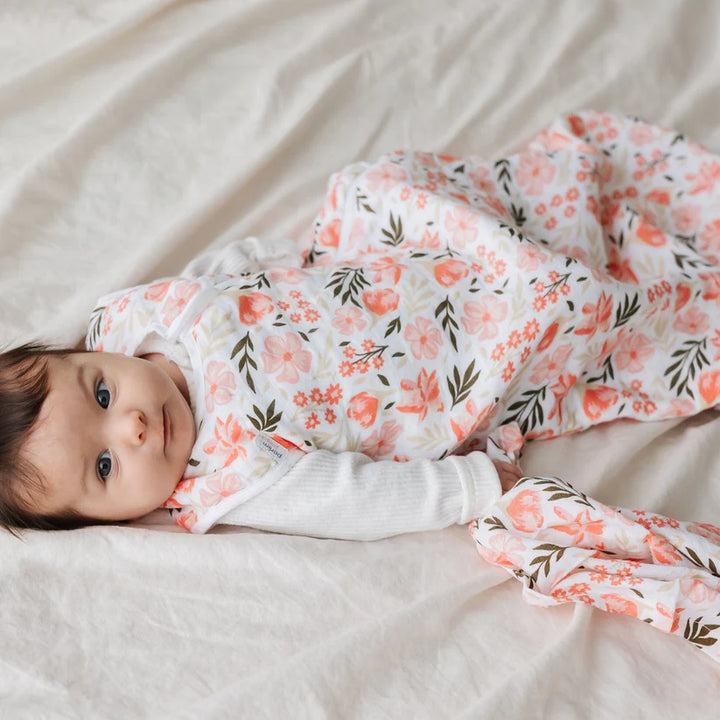 Perlimpinpin Cotton Muslin Sleep Bag 0.7 TOG (Flowers by Rachel Lyon)
