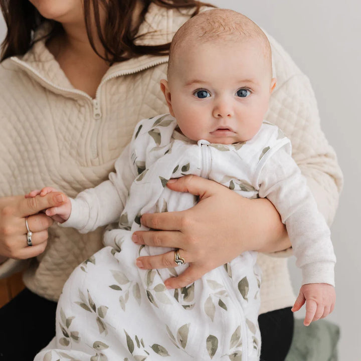 Perlimpinpin Cotton Muslin Sleep Bag 0.7 TOG (Leaves)