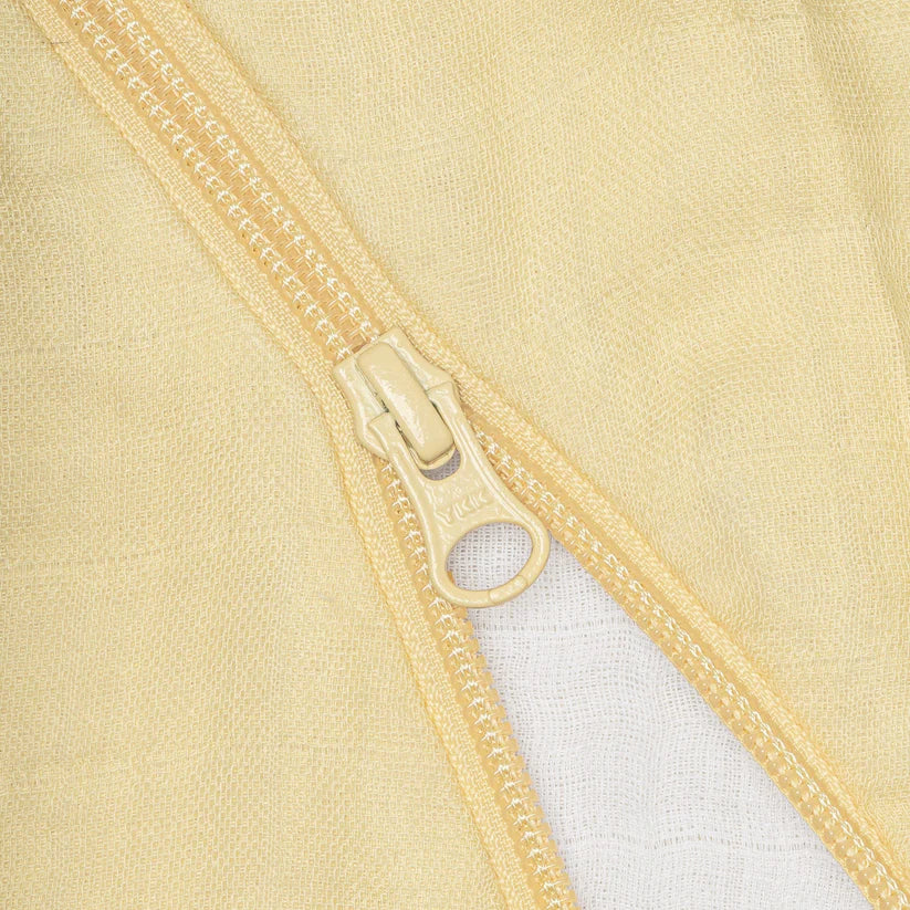 Perlimpinpin Cotton Muslin Sleep Bag 0.7 TOG (Lemon Yellow)