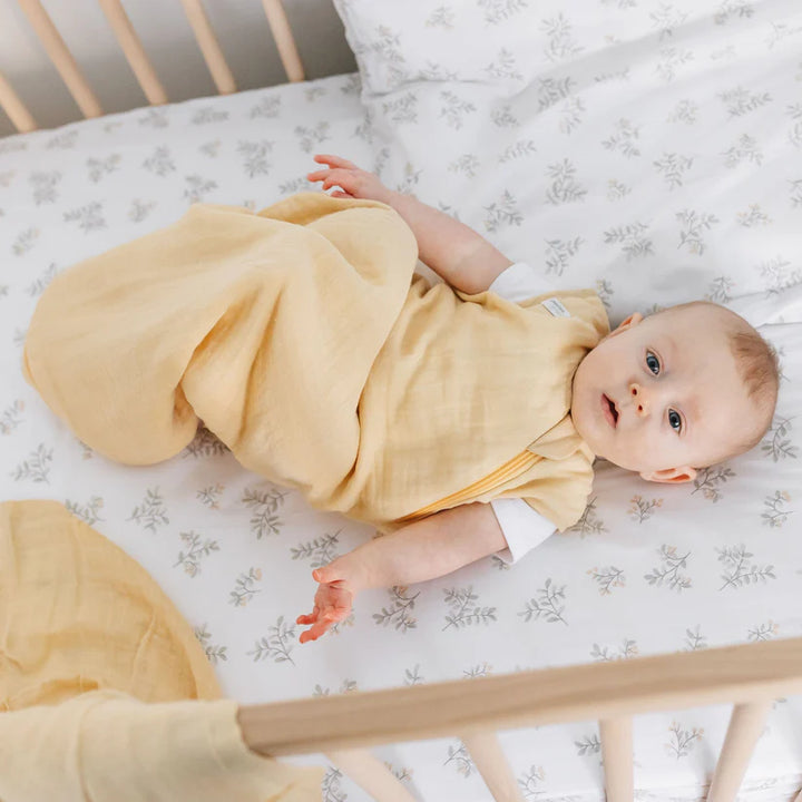 Perlimpinpin Cotton Muslin Sleep Bag 0.7 TOG (Lemon Yellow)