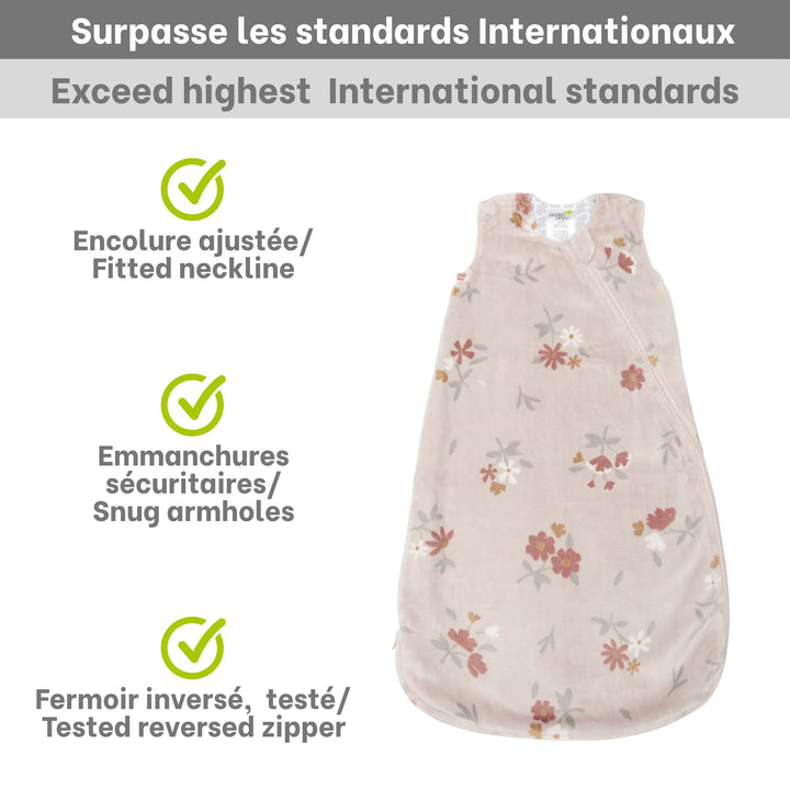 Perlimpinpin Plush Sleep Bag 1.5 TOG (Floral)