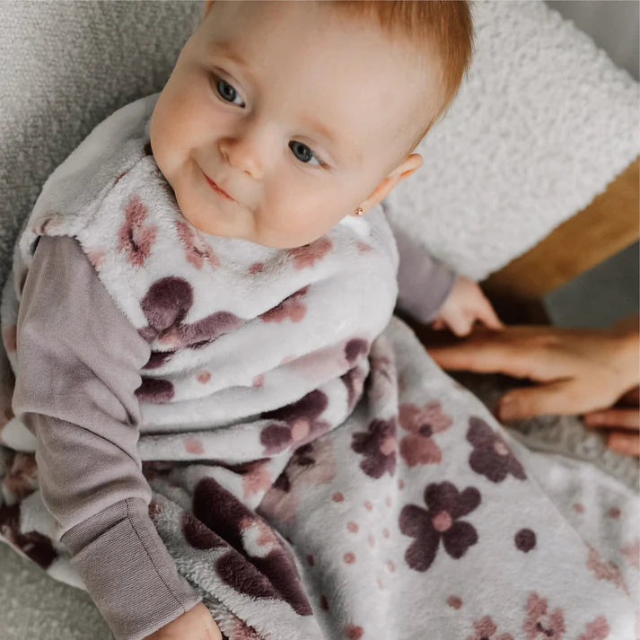 Perlimpinpin Plush Sleep Bag 1.5 TOG (Pansies)