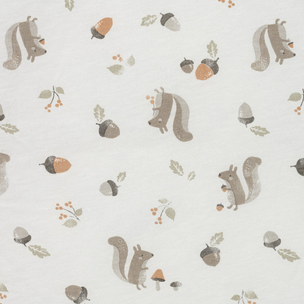 Perlimpinpin Quilted Bamboo Sleep Bag 1 TOG (Squirrels)